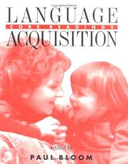 Cover of: Language Acquisition: Core Readings