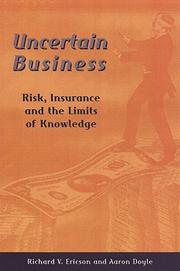 Uncertain business : risk, insurance and the limits of knowledge