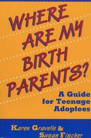 Cover of: Where Are My Birth Parents? by Karen Gravelle, Susan Fischer