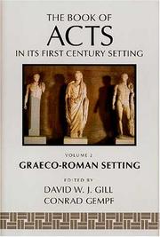 The Book of Acts in its Graeco-Roman setting