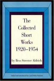Cover of: The collected short works, 1920-1954