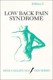 Cover of: Low back pain syndrome