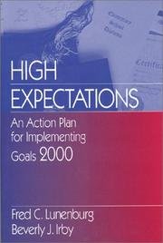 Cover of: High expectations: an action plan for implementing Goals 2000