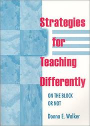 Cover of: Strategies for teaching differently by Donna Walker Tileston