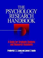 The psychology research handbook : a guide for graduate students and research assistants