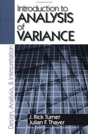 Introduction to analysis of variance : design, analysis, & interpretation