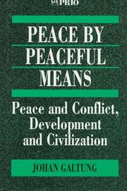 Cover of: Peace by peaceful means by Johan Galtung