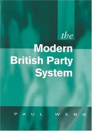 Cover of: The modern British party system