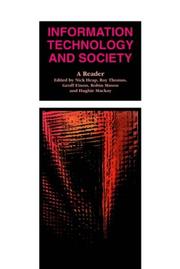 Cover of: Information technology and society by edited by Nick Heap ... [et al.].