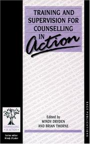 Cover of: Training and supervision for counselling in action