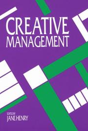 Cover of: Creative management by edited by Jane Henry.