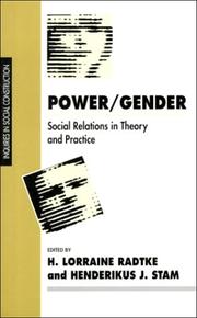 Power/gender : social relations in theory and pracice