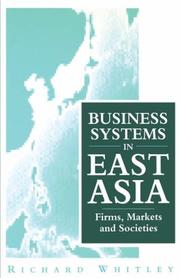 Business systems in East Asia : firms, markets and societies