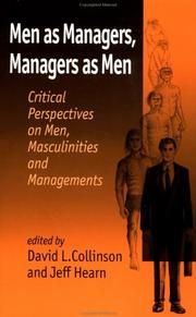 Cover of: Men as managers, managers as men by edited by David L. Collinson and Jeff Hearn.