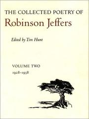 Cover of: The Collected Poetry of Robinson Jeffers: Volume Two: 1928-1938 (The Collected Poetry of Robinson Jeffers)