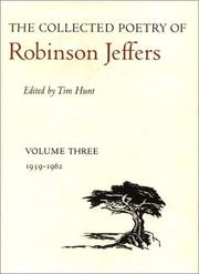 The collected poetry of Robinson Jeffers