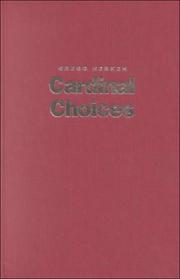 Cover of: Cardinal choices