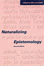 Cover of: Naturalizing Epistemology