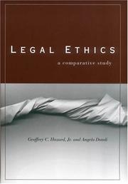 Cover of: Legal Ethics: A Comparative Study