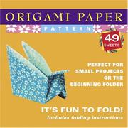 Cover of: Origami Paper Pattern