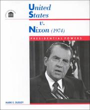 Cover of: United States v. Nixon (1974) by Mark E. Dudley