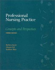 Cover of: Professional nursing practice by Barbara Kozier