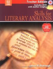 Cover of: Skills For Literary Analysis by James P. Stobaugh