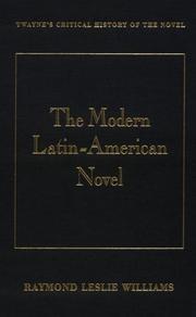 Cover of: The modern Latin American novel by Raymond L. Williams