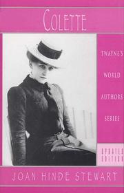 Cover of: Colette by Joan Hinde Stewart