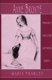 Cover of: Anne Brontë by Maria H. Frawley