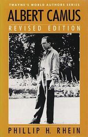 Cover of: Albert Camus by Phillip H. Rhein