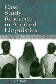 Case study research in applied linguistics