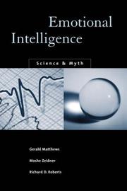 Cover of: Emotional Intelligence: Science and Myth (Bradford Books)