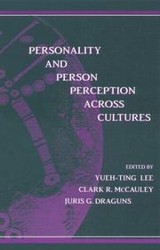 Personality and person perception across cultures