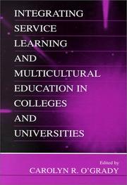 Cover of: Integrating Service Learning and Multicultural Education in Colleges and Universities