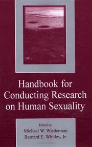 Handbook for conducting research on human sexuality