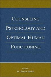 Cover of: Counseling Psychology and Optimal Human Functioning (Vocational Psychology)