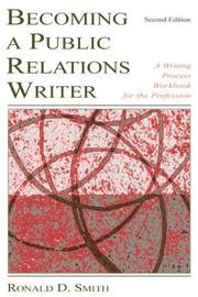 Cover of: Becoming a Public Relations Writer: A Writing Process Workbook for the Profession