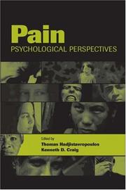 Pain by Thomas Hadjistavropoulos, Kenneth D. Craig