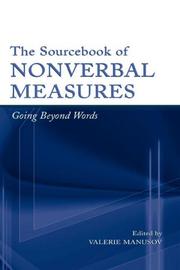 The sourcebook of nonverbal measures : going beyond words