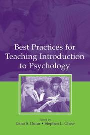 Cover of: Best Practices For Teaching Introduction To Psychology