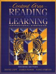 Cover of: Content area reading and learning: instructional strategies