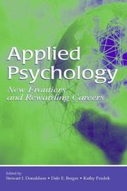 Cover of: Applied Psychology: New Frontiers And Rewarding Careers (Applied Psychology)
