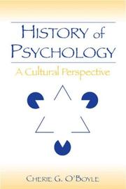 History of psychology by Cherie Goodenow O'Boyle