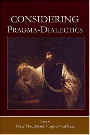Cover of: Considering Pragma-Dialectics |