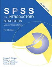 Cover of: SPSS for Introductory Statistics: Use and Interpretation