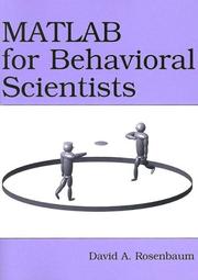 Cover of: MATLAB for Behavioral Scientists