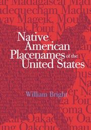 Cover of: Native American placenames of the United States by Bright, William