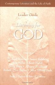 Cover of: Listening for God Ldr Vol 4 (Listening for God (Paperback))