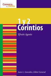 Cover of: 1 Y 2 Corintios/1 & 2 Corinthians (Conozca Su Biblia/Know Your Bible)